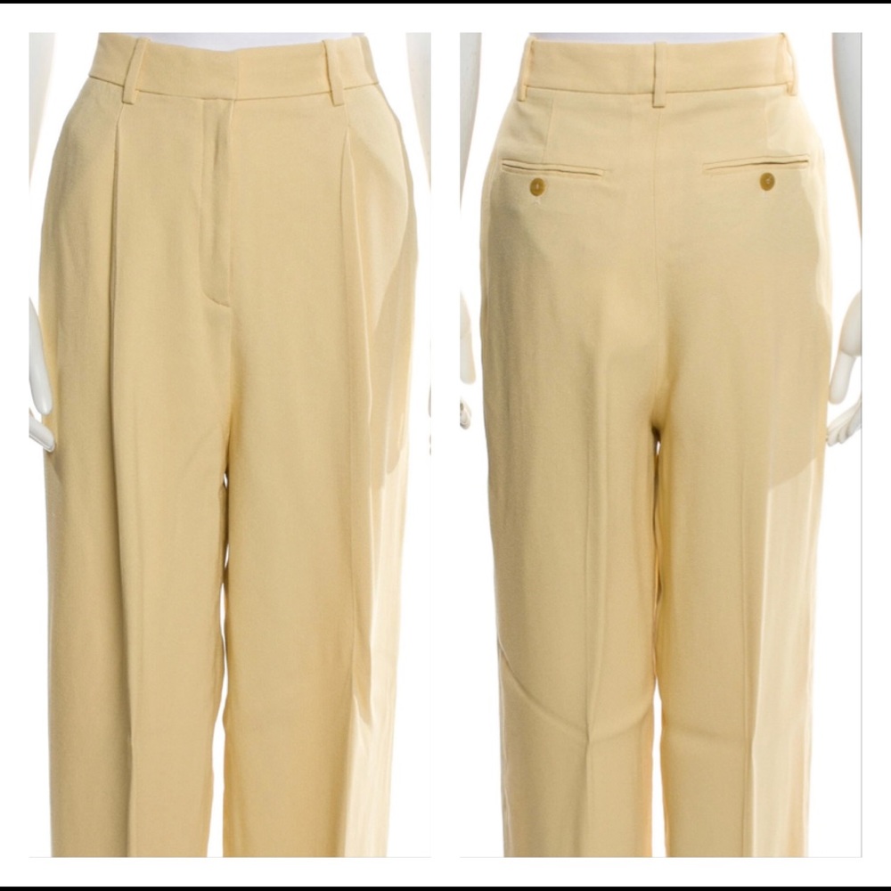 Theory super hi waist textured “Cady” trousers, Sz 4